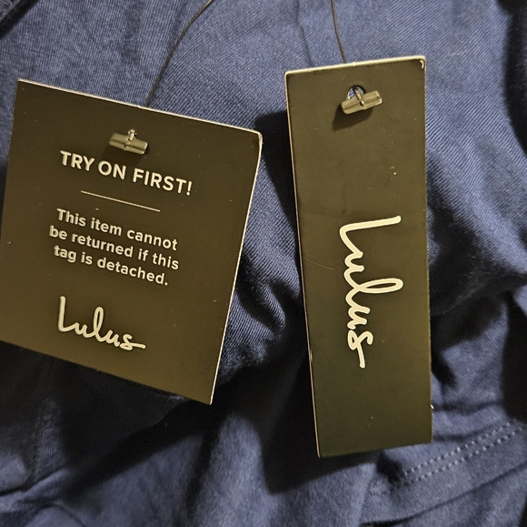 Lulu's Deep Blue Long Sleeve Dress - Picture 10 of 11